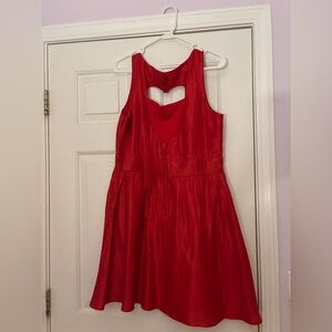 Francesca’s Red Dress with Heart Back ❤️ (Size L)